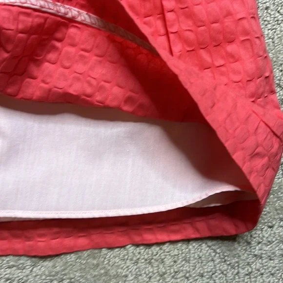 NWT J. Crew Factory (4) Lorelei coral strapless textured cotton dress - Picture 8 of 11